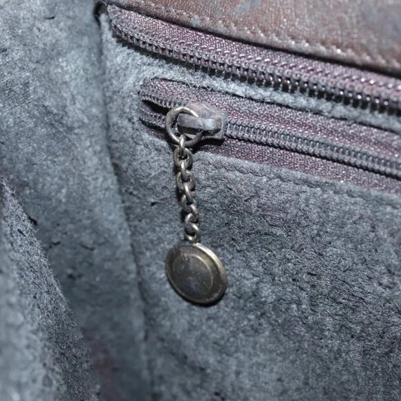 GUCCI Shoulder Bag Nylon Brown Gold Auth bs20545 - Picture 12 of 16